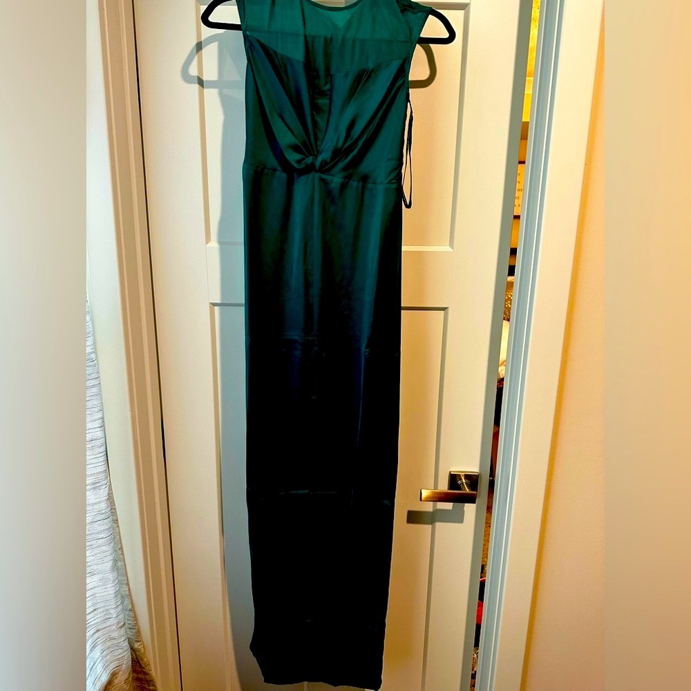 Satin Long Dress with slit BRAND NEW NEVER WORN